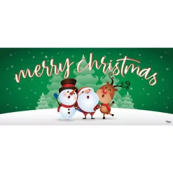 My Door Decor 7 Ft. X 16 Ft. Christmas Characters Merry Christmas-Christmas Garage Door Decor Mural For Double Car Garage