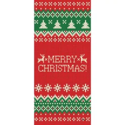 My Door Decor 36 In. X 80 In. Ugly Christmas Sweater Merry Christmas-Christmas Front Door Decor Mural