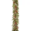 National Tree Company 9 Ft. Bristle Berry Pine Artificial Christmas Garland With Battery Operated LED Lights -Alpine Corporation Shop national tree company christmas garland pebb3 300 9b b1 64 1000