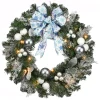 National Tree Company 32 In. Decorative Collection Ornament Artificial Christmas Wreath With Clear Lights -Alpine Corporation Shop national tree company christmas wreaths dc13 309 32w 64 1000