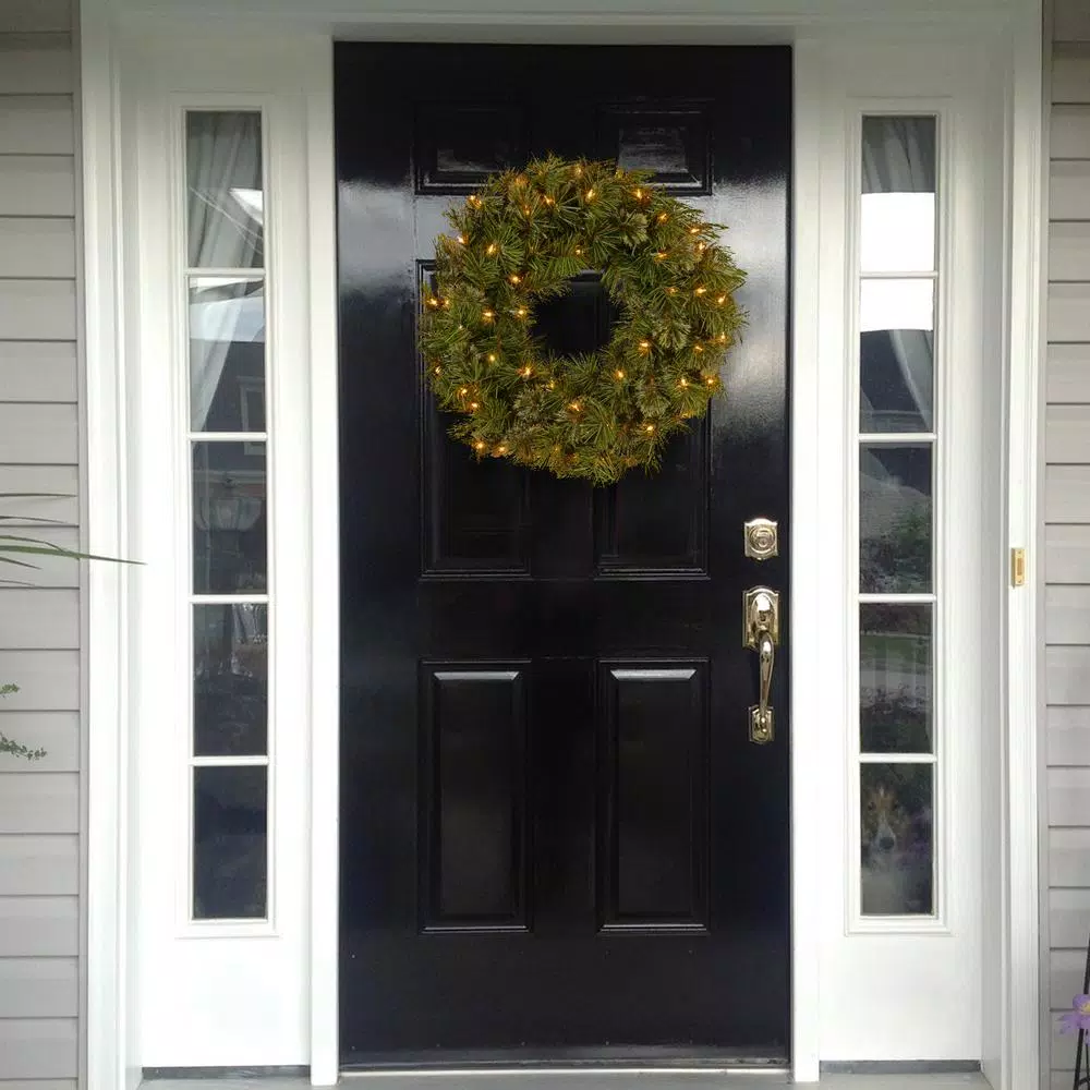 National Tree Company 24 In. Wispy Willow Artificial Christmas Wreath With Lights 4 National Tree Company 24 In. Wispy Willow Artificial Christmas Wreath With Lights - Image 2