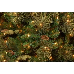 National Tree Company 7 Ft. Carolina Pine Artificial Christmas Tree With Clear Lights -Alpine Corporation Shop national tree company pre lit christmas trees cap3 306 70 4f 1000