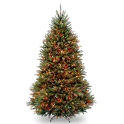 National Tree Company 7 Ft. Dunhill Fir Artificial Christmas Tree With Multicolor Lights