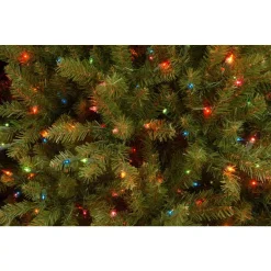 National Tree Company 7.5 Ft. Pre-Lit Dunhill Fir Hinged Artificial Christmas Tree With Multi-Color Lights -Alpine Corporation Shop national tree company pre lit christmas trees duh 75rlo 1f 1000