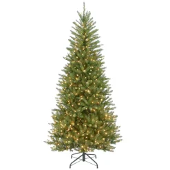 National Tree Company 7-1/2 Ft. Dunhill Slim Fir Hinged Artificial Christmas Tree With 600 Clear Lights
