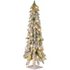 National Tree Company 4 Ft. Snowy Downswept Forstree Artificial Christmas Tree With Metal Plate And Clear Lights 2 National Tree Company 4 Ft. Snowy Downswept Forstree Artificial Christmas Tree With Metal Plate And Clear Lights -Alpine Corporation Shop national tree company pre lit christmas trees ftdf1 48alo 64 1000