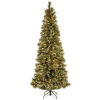 National Tree Company 7.5 Ft. Glittery Bristle Pine Slim Artificial Christmas Tree With Warm White LED Lights 1 National Tree Company 7.5 Ft. Glittery Bristle Pine Slim Artificial Christmas Tree With Warm White LED Lights -Alpine Corporation Shop national tree company pre lit christmas trees gb3 319 75 64 1000