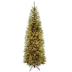 National Tree Company 6.5 Ft. Kingswood Fir Pencil Artificial Christmas Tree With Clear Lights