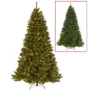 National Tree Company 7.5 Ft. North Valley Spruce Artificial Christmas Tree With Dual Color LED Lights -Alpine Corporation Shop national tree company pre lit christmas trees nrv7 300ld 75s 64 1000