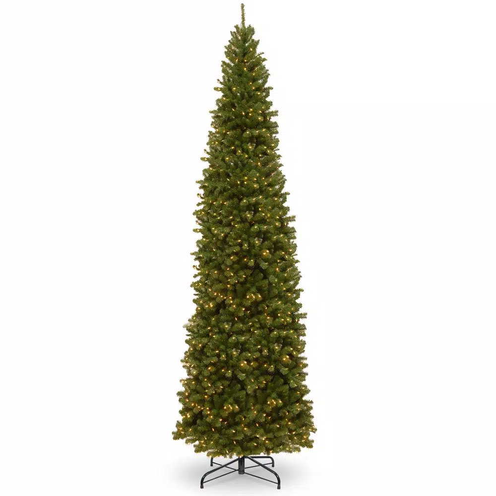 National Tree Company 12 Ft. North Valley Spruce Pencil Slim Artificial Christmas Tree With Clear Lights 3 National Tree Company 12 Ft. North Valley Spruce Pencil Slim Artificial Christmas Tree With Clear Lights