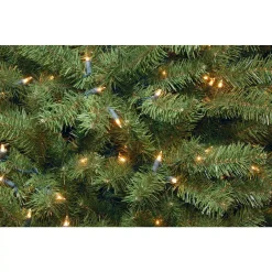 National Tree Company 7.5 Ft. PowerConnect North Valley Spruce Artificial Christmas Tree With Dual Color LED Lights -Alpine Corporation Shop national tree company pre lit christmas trees nrv7 d00 75 4f 1000