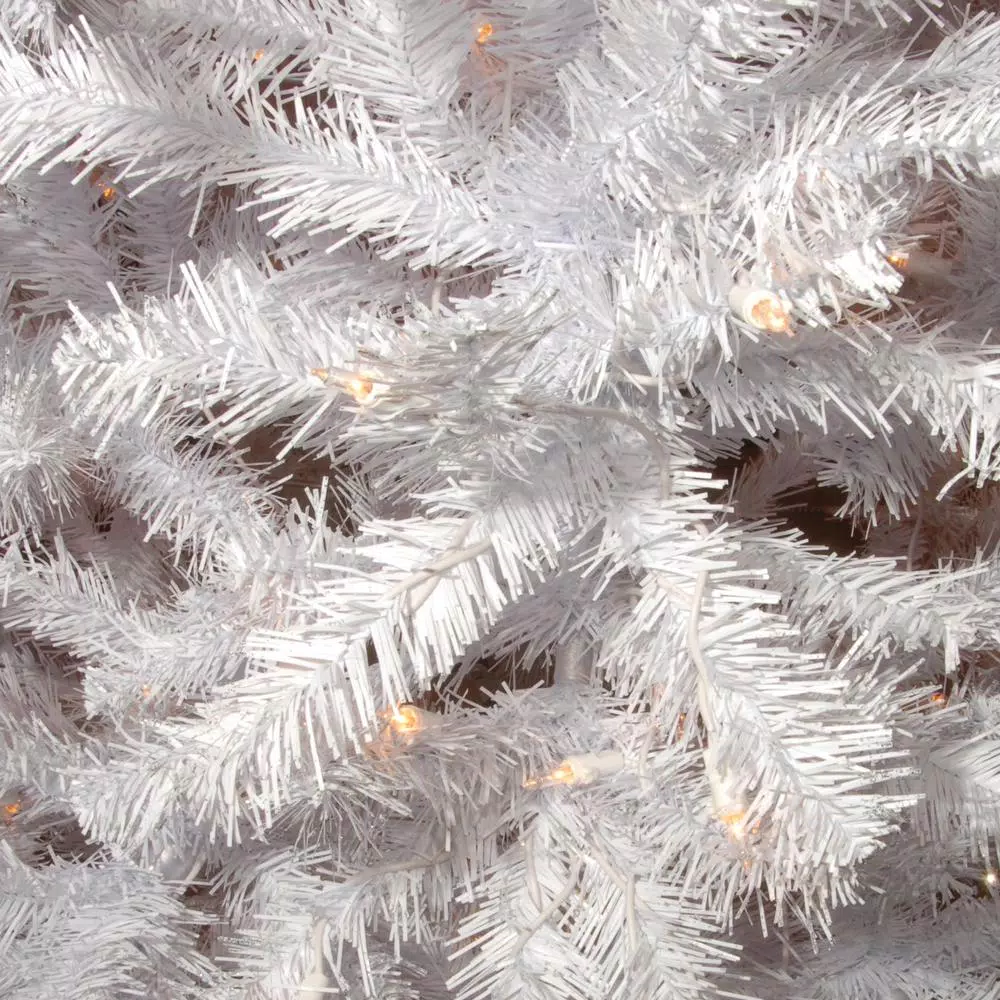 National Tree Company 7 Ft. North Valley White Spruce Hinged Artificial Christmas Tree With Glitter And 550 Clear Lights 5 National Tree Company 7 Ft. North Valley White Spruce Hinged Artificial Christmas Tree With Glitter And 550 Clear Lights - Image 3