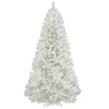 National Tree Company 7 Ft. North Valley White Spruce Hinged Artificial Christmas Tree With Glitter And 550 Clear Lights