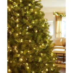 National Tree Company 7.5 Ft. Pre-Lit Green Douglas Fir Down Swept Artificial Christmas Tree With Clear Lights -Alpine Corporation Shop national tree company pre lit christmas trees pedd1 312 75 31 1000