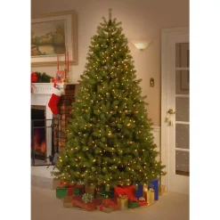 National Tree Company 7 Ft. Downswept Douglas Fir Artificial Christmas Tree With Clear Lights -Alpine Corporation Shop national tree company pre lit christmas trees pedd3 312 70 1f 1000