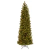 National Tree Company 7-1/2 Ft. Feel Real Down Swept Douglas Fir Pencil Slim Hinged Artificial Christmas Tree With 350 Clear Lights -Alpine Corporation Shop national tree company pre lit christmas trees pedd4 392 75 64 1000
