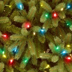 National Tree Company 7-1/2 Ft. Feel Real Jersey Fraser Fir Hinged Artificial Christmas Tree With 1250 Multicolor Lights -Alpine Corporation Shop national tree company pre lit christmas trees pejf1 301 75 4f 1000