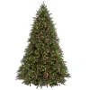 National Tree Company 7-1/2 Ft. Feel Real Jersey Fraser Fir Hinged Artificial Christmas Tree With 1250 Multicolor Lights -Alpine Corporation Shop national tree company pre lit christmas trees pejf1 301 75 64 1000