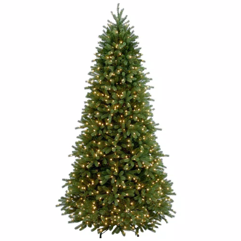 National Tree Company 7-1/2 Ft. Feel Real Jersey Fraser Slim Fir Hinged Artificial Christmas Tree With 800 Clear Lights 3 National Tree Company 7-1/2 Ft. Feel Real Jersey Fraser Slim Fir Hinged Artificial Christmas Tree With 800 Clear Lights