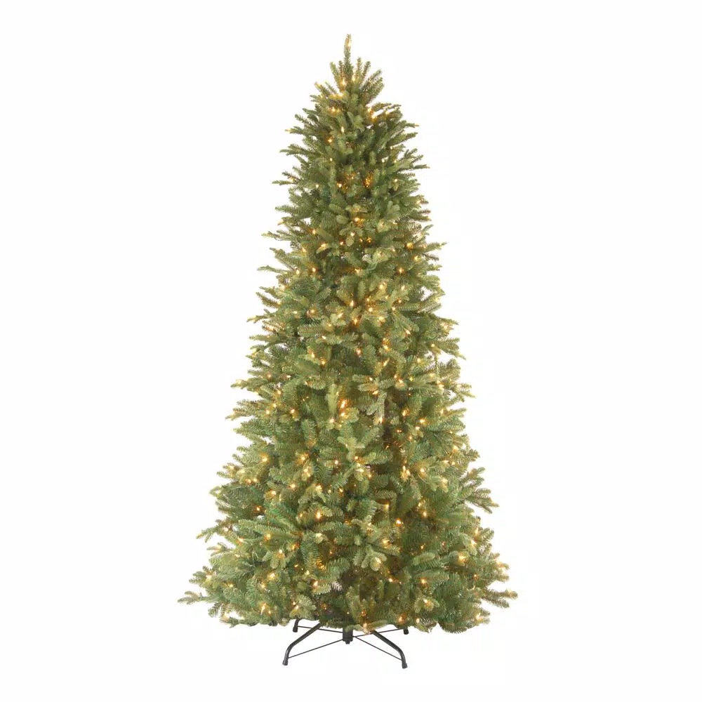 National Tree Company 9 Ft. Feel Real Tiffany Fir Slim Hinged Artificial Christmas Tree With 800 Clear Lights 3 National Tree Company 9 Ft. Feel Real Tiffany Fir Slim Hinged Artificial Christmas Tree With 800 Clear Lights