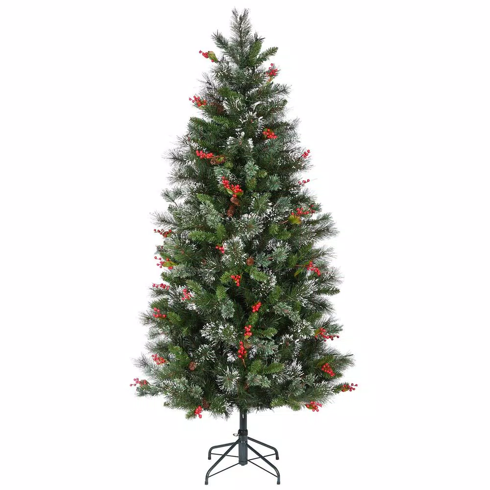National Tree Company 6.5 Ft. Wintry Pine Medium Artificial Christmas Tree With Clear Lights 7 National Tree Company 6.5 Ft. Wintry Pine Medium Artificial Christmas Tree With Clear Lights - Image 5