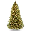 National Tree Company 6.5 Ft. Wintry Pine Medium Artificial Christmas Tree With Clear Lights -Alpine Corporation Shop national tree company pre lit christmas trees wp1 308 65 64 1000