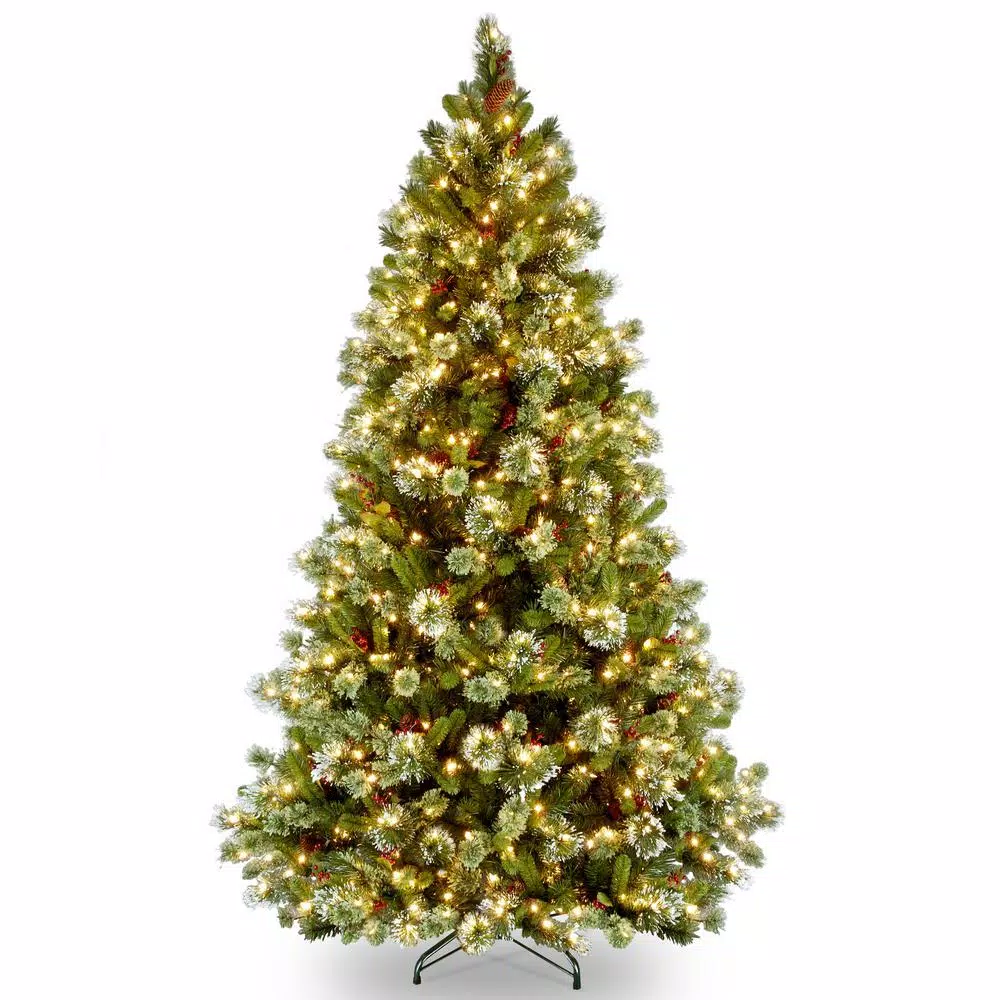 National Tree Company 6.5 Ft. Wintry Pine Medium Artificial Christmas Tree With Clear Lights 3 National Tree Company 6.5 Ft. Wintry Pine Medium Artificial Christmas Tree With Clear Lights