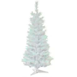 National Tree Company 3 Ft. White Iridescent Tinsel Artificial Christmas Tree