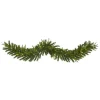 Nearly Natural 6 Ft. Battery Operated Pre-lit Green Pine Artificial Christmas Garland With 35 Clear LED Lights