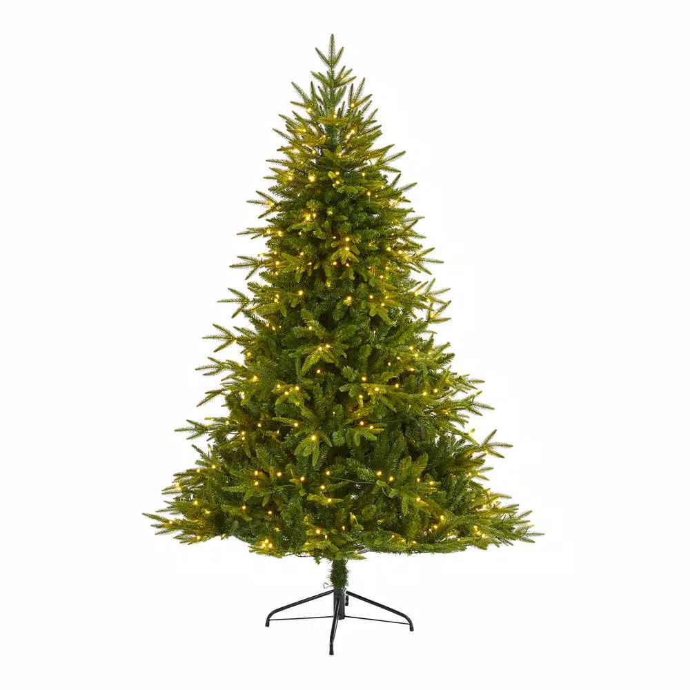 Nearly Natural 6.5 Ft. Pre-Lit Colorado Mountain Fir Natural Look Artificial Christmas Tree With 400 Clear LED Lights 3 Nearly Natural 6.5 Ft. Pre-Lit Colorado Mountain Fir Natural Look Artificial Christmas Tree With 400 Clear LED Lights