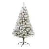 Nearly Natural 5 Ft. White Pre-Lit Flocked River Mountain Pine Artificial Christmas Tree With Pine Cones And 150 Clear LED Lights 2 Nearly Natural 5 Ft. White Pre-Lit Flocked River Mountain Pine Artificial Christmas Tree With Pine Cones And 150 Clear LED Lights -Alpine Corporation Shop nearly natural pre lit christmas trees t1763 64 1000