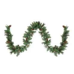 Northlight 9 Ft. X 10 In. Pre-Lit Yorkville Pine Artificial Christmas Garland – Clear Lights
