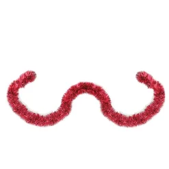 Northlight 50 Ft. 8 Ply Unlit Shiny Red Festive Christmas Foil Tinsel Garland