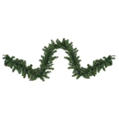 Northlight 9 Ft. X 10 In. B/O Pre-Lit LED Canadian Pine Artificial Christmas Garland With Multi-Lights