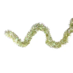 Northlight 12 Ft. Unlit Starburst Iridescent And Gold Christmas Tinsel Garland