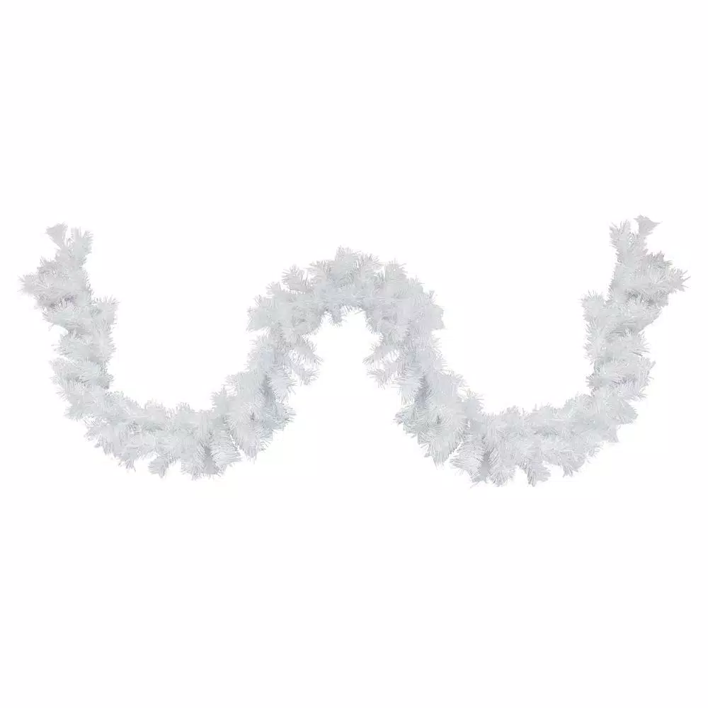 Northlight 9 Ft. X 10 In. Spruce Artificial Christmas Garland, Icy White 3 Northlight 9 Ft. X 10 In. Spruce Artificial Christmas Garland, Icy White