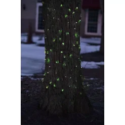 Northlight 2 Ft. X 8 Ft. Green Mini Net Style Tree Trunk Wrap Christmas Lights With Brown Wire -Alpine Corporation Shop northlight christmas net lights 32603854 4f 1000