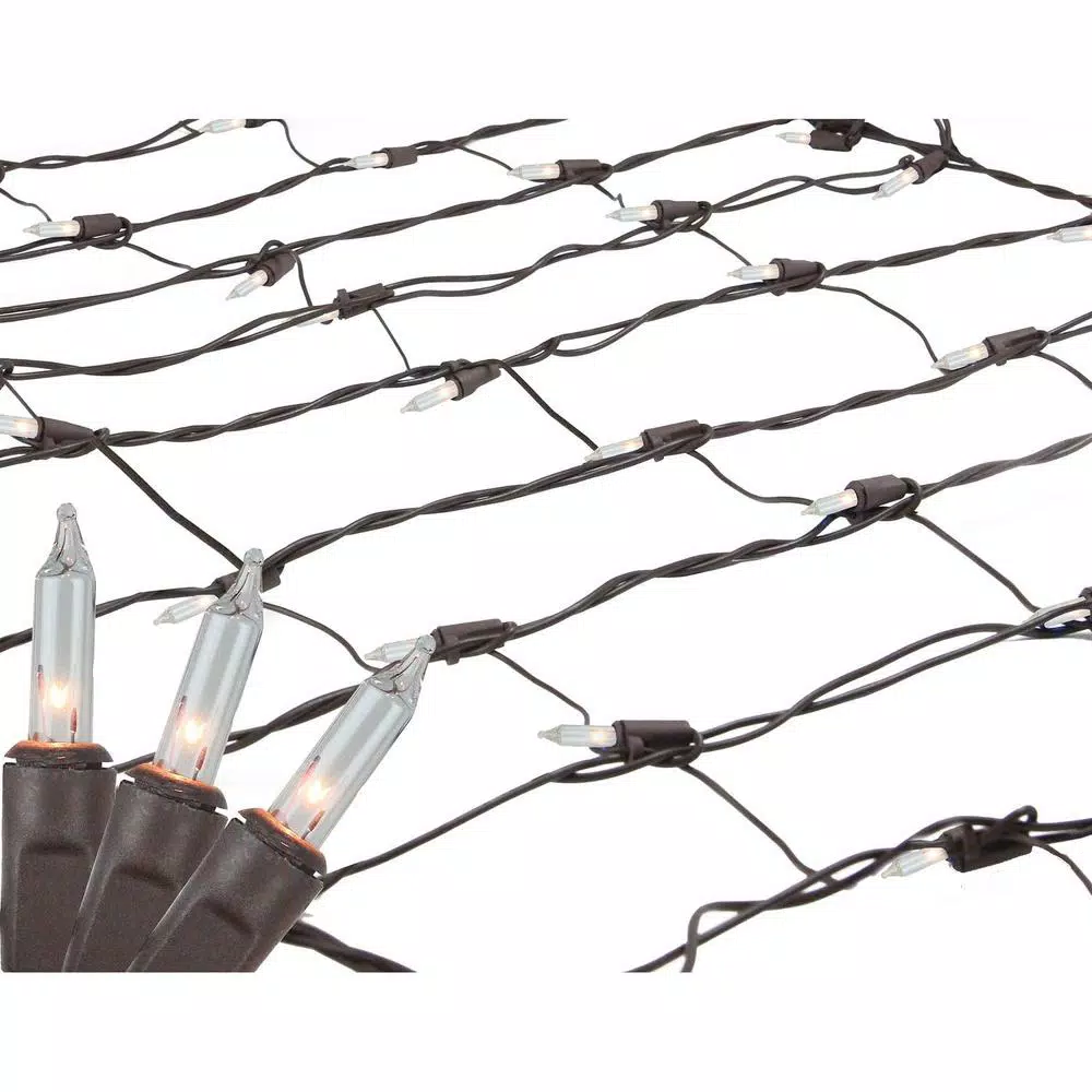 Northlight 2 Ft. X 8 Ft. Clear Mini Net Style Tree Trunk Wrap Christmas Lights With Brown Wire 3 Northlight 2 Ft. X 8 Ft. Clear Mini Net Style Tree Trunk Wrap Christmas Lights With Brown Wire