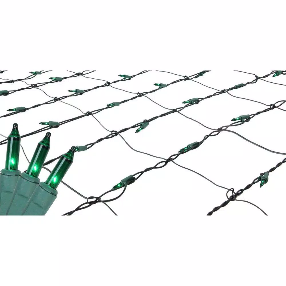 Northlight 4 Ft. X 6 Ft. Green Mini Net Style Christmas Lights With Green Wire 3 Northlight 4 Ft. X 6 Ft. Green Mini Net Style Christmas Lights With Green Wire