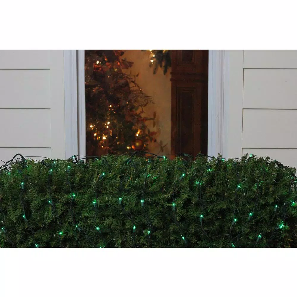 Northlight 4 Ft. X 6 Ft. Green Mini Net Style Christmas Lights With Green Wire 4 Northlight 4 Ft. X 6 Ft. Green Mini Net Style Christmas Lights With Green Wire - Image 2