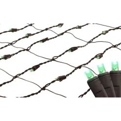 Northlight 2 Ft. X 8 Ft. Green LED Net Style Tree Trunk Wrap Christmas Lights With Brown Wire