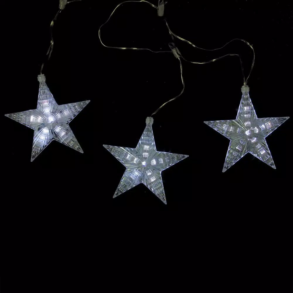 Northlight 2 Ft. 3-Light White Cascading Snowfall Star Christmas LED Lights 3 Northlight 2 Ft. 3-Light White Cascading Snowfall Star Christmas LED Lights