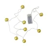 Northlight 8 Battery Operated Gold LED Jingle Bell With Star Cut-Outs Christmas Lights – Clear Wire -Alpine Corporation Shop northlight christmas novelty lights 32606791 64 1000