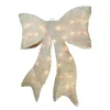 Northlight 24 In. Pre-Lit Sparkling Cream Whimsical Sisal Bow Christmas Yard Decor -Alpine Corporation Shop northlight christmas novelty lights 32915507 64 1000