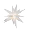 Northlight 22 In. White LED Lighted Foldable Moravian Star Hanging Christmas Decoration 1 Northlight 22 In. White LED Lighted Foldable Moravian Star Hanging Christmas Decoration -Alpine Corporation Shop northlight christmas novelty lights 33663825 64 1000