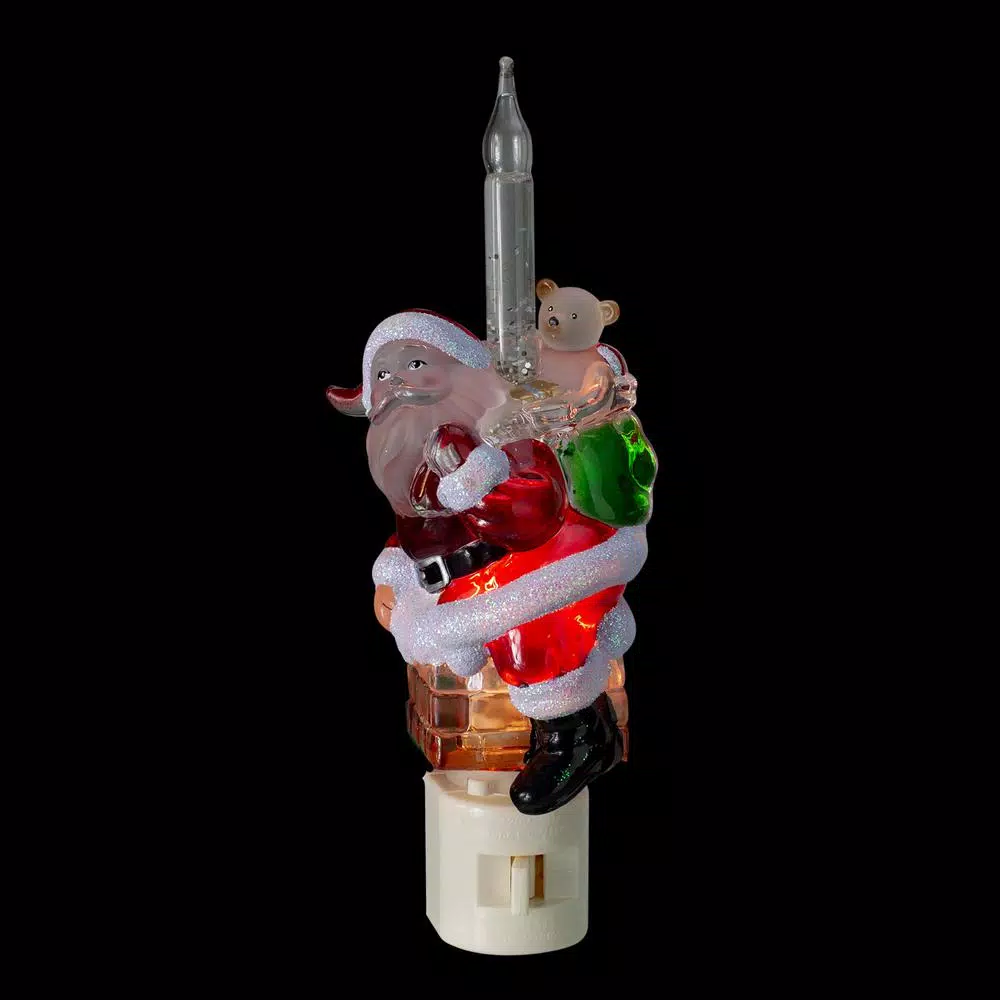 Northlight Clear Santa Claus In Chimney Christmas Bubble Night Light 3 Northlight Clear Santa Claus In Chimney Christmas Bubble Night Light