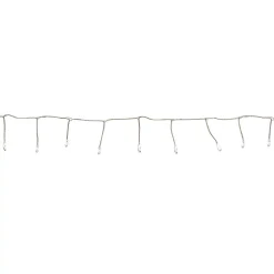 Northlight 40-Light LED Pure White Fairy Christmas Lights With Remote Control 6 Ft.