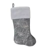 Northlight 22 In. Silver Metallic Sequined Polyester Christmas Stocking With Faux Fur Cuff -Alpine Corporation Shop northlight christmas stockings 33530780 64 1000