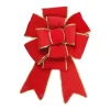 Northlight 40 In. Giant Red 3D 11-Loop Velveteen Christmas Bow With Gold Trim 1 Northlight 40 In. Giant Red 3D 11-Loop Velveteen Christmas Bow With Gold Trim -Alpine Corporation Shop northlight christmas tree ribbon 33406649 64 1000