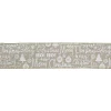 Northlight 2.5 In. X 16 Yds. Beige And White Merry Christmas Burlap Style Wired Ribbon -Alpine Corporation Shop northlight christmas tree ribbon 33531373 64 1000